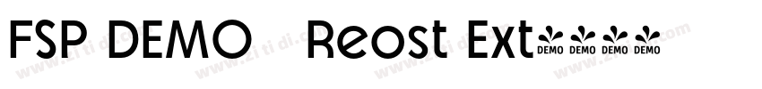 FSP DEMO   Reost Ext字体转换